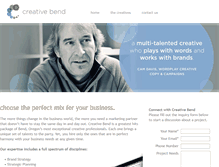 Tablet Screenshot of creativebend.com